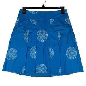 Ann Taylor Skater Circle Skirt Womens size 6 Floral Blue White